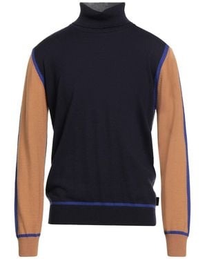 Bob Midnight Turtleneck Wool, Acrylic - Blue