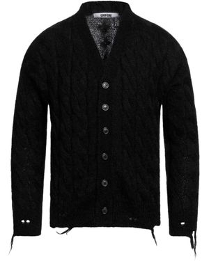 Grifoni Cardigan Polyamide, Alpaca Wool, Mohair Wool - Black