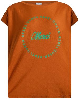 Rebel Queen T-Shirt Cotton - Orange