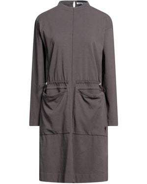 European Culture Mini Dress Cotton, Elastane - Grey
