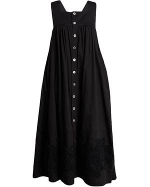 Comme des Garçons Midi Dress Cotton, Nylon - Black