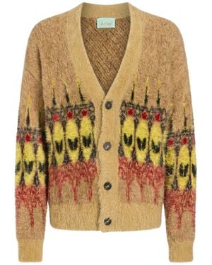 Aries Camel Cardigan Polyamide - Yellow