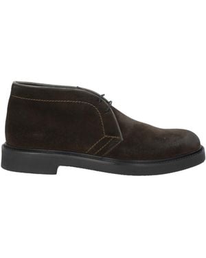 Tagliatore Dark Ankle Boots Leather - Black