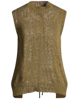 Roberto Collina Military Jumper Cotton, Polyamide - Green