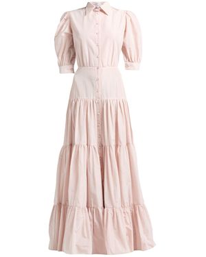 GIADA CURTI Maxi Dress Acetate, Polyester - Pink
