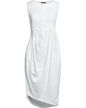 High Midi Dress - White