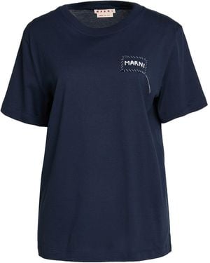 Marni Midnight T-Shirt Cotton - Blue