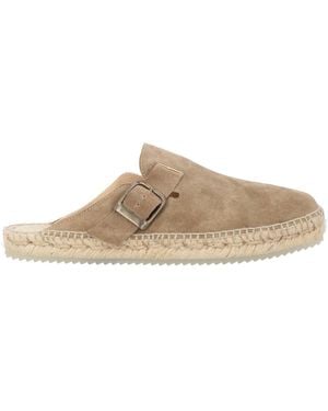 Espadrilles Taupe Leather - Brown