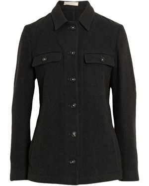 Massimo Alba Charcoal Jacket Virgin Wool - Black