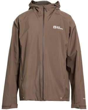 Jack Wolfskin Khaki Jacket Polyester - Brown