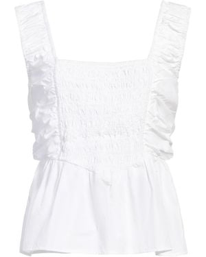 Ganni Top Organic Cotton - White
