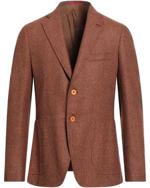 Isaia Blazer Wool, Cashmere - Brown