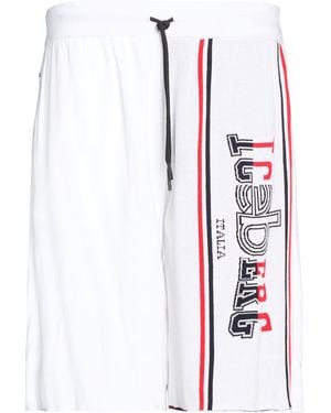 Iceberg Shorts & Bermuda Shorts Cotton, Polyamide, Elastane - White