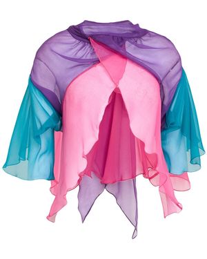 Alberta Ferretti Top Silk - Pink