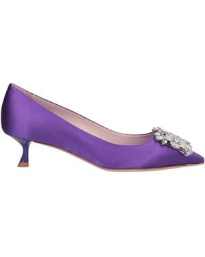Roger Vivier Court Shoes Textile Fibres - Purple