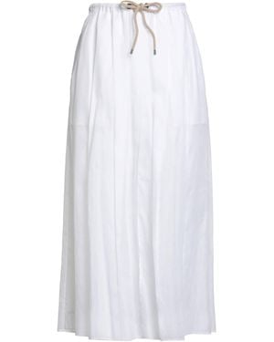 Brunello Cucinelli Midi Skirt - White