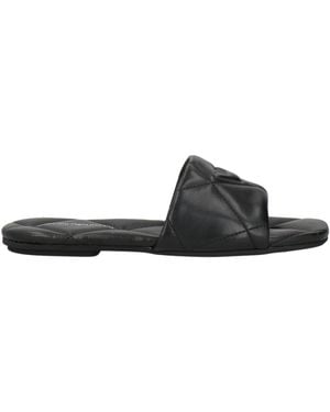 Emporio Armani Sandals Polyester, Polyurethane - Black