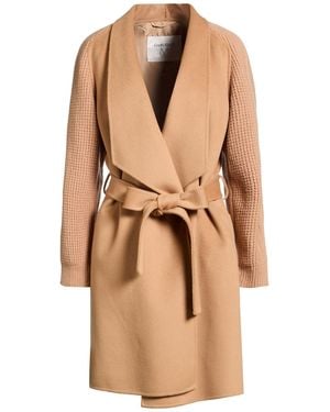 Diego M Camel Coat Merino Wool, Cashmere, Wool - Natural
