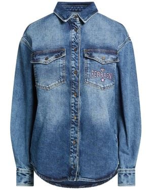 Chiara Ferragni Camisa Vaquera - Azul