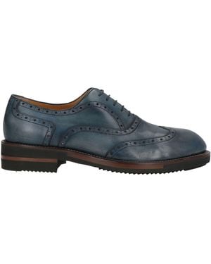 Testoni Lace-Up Shoes Calfskin - Blue