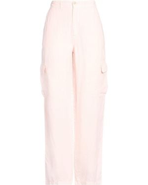 120% Lino Trousers Linen - Pink