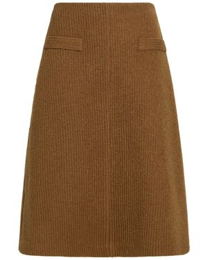 Tela Midi Skirt Virgin Wool - Brown