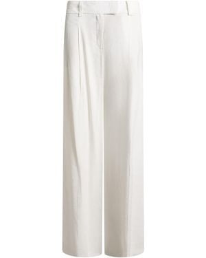 Seductive Pants Linen, Viscose, Elastane - White