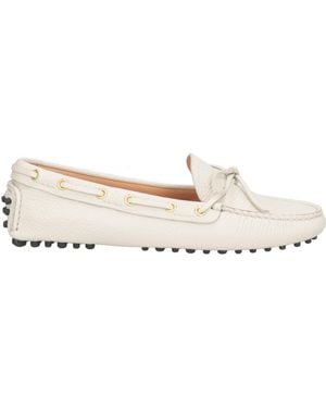 Car Shoe Loafers Leather - Natural
