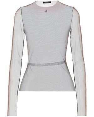 Mugler Rust Top Polyamide, Elastane - Grey