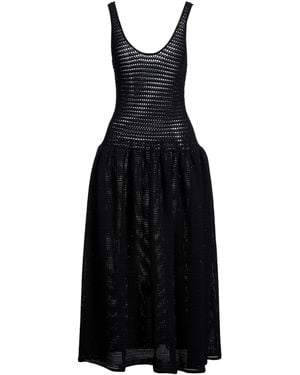 Self-Portrait Midi Dress - Black