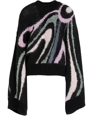 PUCCI Turtleneck Mohair Wool, Polyamide, Viscose, Wool - Black