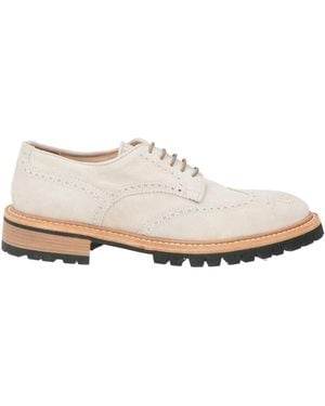 Eleventy Lace-Up Shoes Leather - White