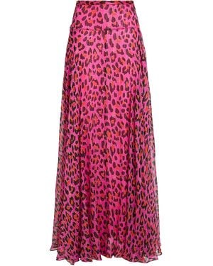PUCCI Maxi Skirt Silk, Polyester - Red