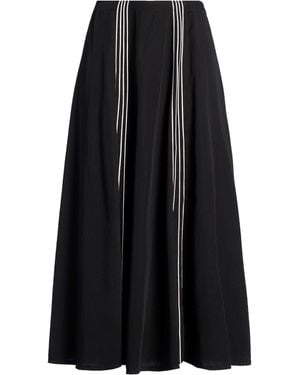 Purotatto Midi Skirt Lyocell - Black