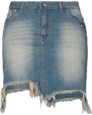 Hanny Deep Denim Skirt - Blue