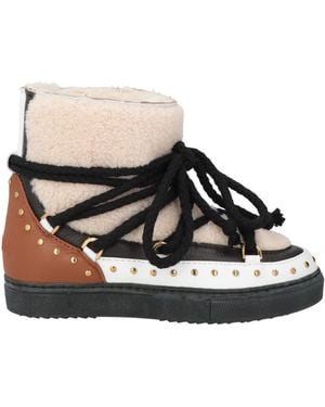 Inuikii Ivory Ankle Boots Shearling - Black
