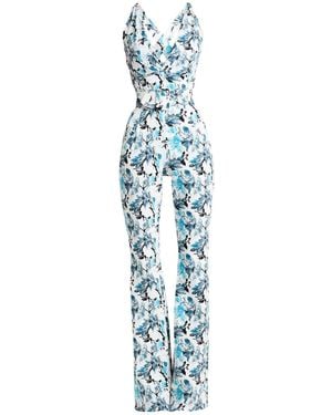 La Petite Robe Di Chiara Boni Slate Jumpsuit Polyamide, Elastane - Blue
