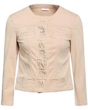 Liu Jo Jacket Cotton, Elastane - Natural