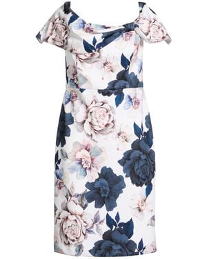 Joseph Ribkoff Signature Midi Dress Polyester, Elastane - Blue