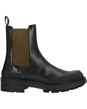 McQueen Ankle Boots Leather - Black