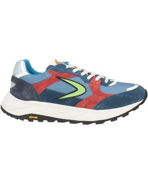 Valsport Sneakers Leather, Textile Fibers - Blue