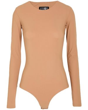 MM6 by Maison Margiela Bodysuit Polyamide, Elastane - White
