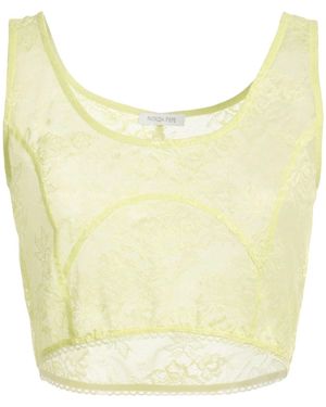 Patrizia Pepe Top Polyamide, Elastane - Yellow