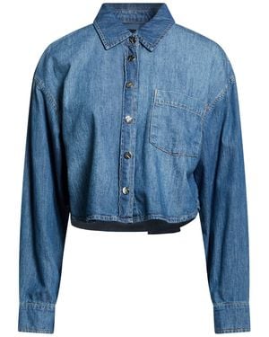 Kaos Denim Shirt Cotton - Blue
