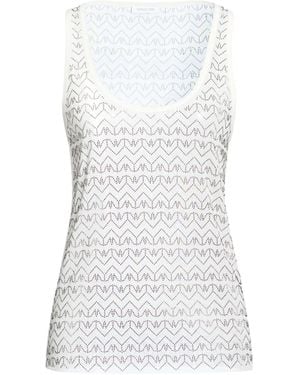 Patrizia Pepe Top Polyester, Elastane - White
