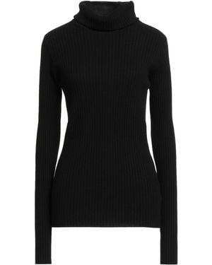 N.O.W. ANDREA ROSATI CASHMERE Turtleneck Cashmere, Wool, Viscose, Nylon - Black