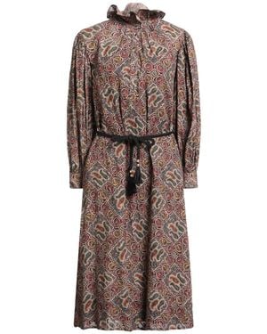 Antik Batik Midi Dress - Brown