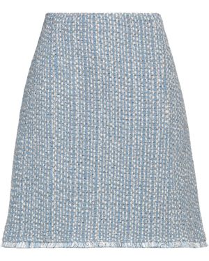 Diana Gallesi Mini Skirt Cotton, Acrylic, Polyester, Viscose, Wool - Blue