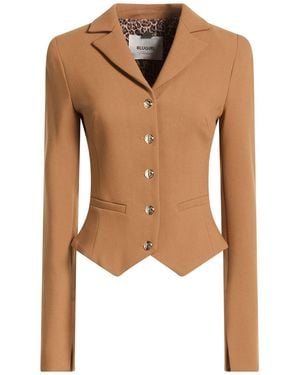 Blugirl Blumarine Camel Jacket Polyester, Rayon, Elastane - White