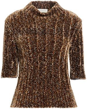 Dries Van Noten Cuello Alto - Marrón
